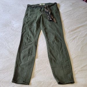 Anthropologie Cargo Utility Pants Green Size 30T Tall